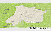 Shaded Relief Panoramic Map of Pedro Afonso, physical outside