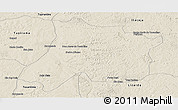 Shaded Relief Panoramic Map of Pedro Afonso