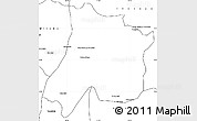 Blank Simple Map of Pedro Afonso