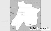 Gray Simple Map of Pedro Afonso