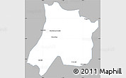 Gray Simple Map of Pedro Afonso, single color outside