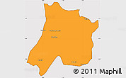 Political Simple Map of Pedro Afonso, cropped outside
