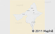 Classic Style 3D Map of Peixe, single color outside