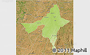 Physical 3D Map of Peixe, satellite outside