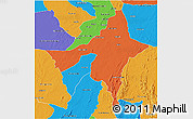 Political 3D Map of Peixe