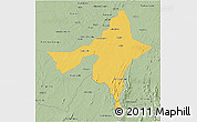 Savanna Style 3D Map of Peixe