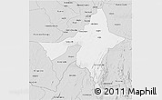 Silver Style 3D Map of Peixe