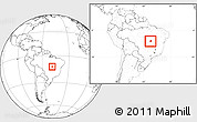 Blank Location Map of Peixe, within the entire country