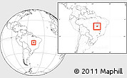 Blank Location Map of Peixe, highlighted parent region, within the entire country