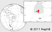 Blank Location Map of Peixe, highlighted parent region