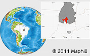 Physical Location Map of Peixe, highlighted country, highlighted parent region