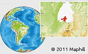 Physical Location Map of Peixe, highlighted parent region