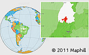 Political Location Map of Peixe, highlighted parent region