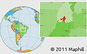 Political Location Map of Peixe