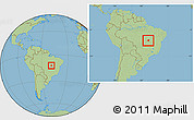 Savanna Style Location Map of Peixe, within the entire country