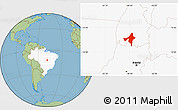 Savanna Style Location Map of Peixe, highlighted country
