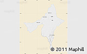 Classic Style Map of Peixe, single color outside