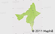 Physical Map of Peixe, cropped outside