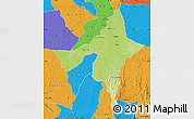Physical Map of Peixe, political outside