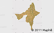 Satellite Map of Peixe, cropped outside