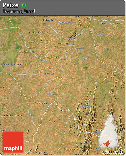Satellite Map of Peixe