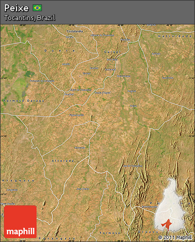 Satellite Map of Peixe