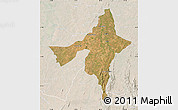 Satellite Map of Peixe, lighten