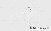 Silver Style Map of Peixe, single color outside