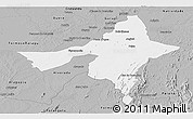 Gray Panoramic Map of Peixe
