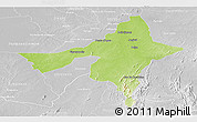 Physical Panoramic Map of Peixe, lighten, desaturated