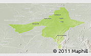 Physical Panoramic Map of Peixe, lighten, semi-desaturated