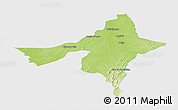 Physical Panoramic Map of Peixe, single color outside
