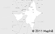 Silver Style Simple Map of Peixe