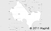 Silver Style Simple Map of Piaca