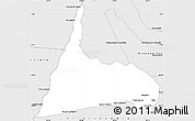 Silver Style Simple Map of Pium