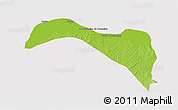 Physical 3D Map of S.Sebast.D'toca, cropped outside