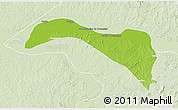 Physical 3D Map of S.Sebast.D'toca, lighten