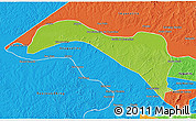 Physical 3D Map of S.Sebast.D'toca, political outside
