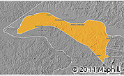 Political 3D Map of S.Sebast.D'toca, desaturated