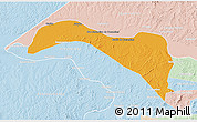 Political 3D Map of S.Sebast.D'toca, lighten