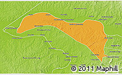 Political 3D Map of S.Sebast.D'toca, physical outside