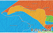 Political 3D Map of S.Sebast.D'toca
