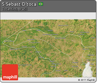 Satellite 3D Map of S.Sebast.D'toca
