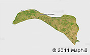 Satellite 3D Map of S.Sebast.D'toca, single color outside
