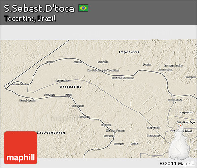 Shaded Relief 3D Map of S.Sebast.D'toca