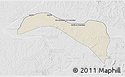 Shaded Relief 3D Map of S.Sebast.D'toca, lighten, desaturated