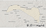 Shaded Relief 3D Map of S.Sebast.D'toca, semi-desaturated