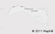 Silver Style 3D Map of S.Sebast.D'toca, single color outside