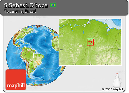 Physical Location Map of S.Sebast.D'toca