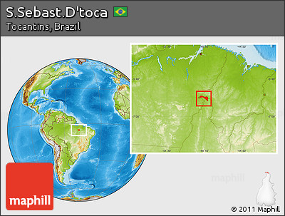 Physical Location Map of S.Sebast.D'toca